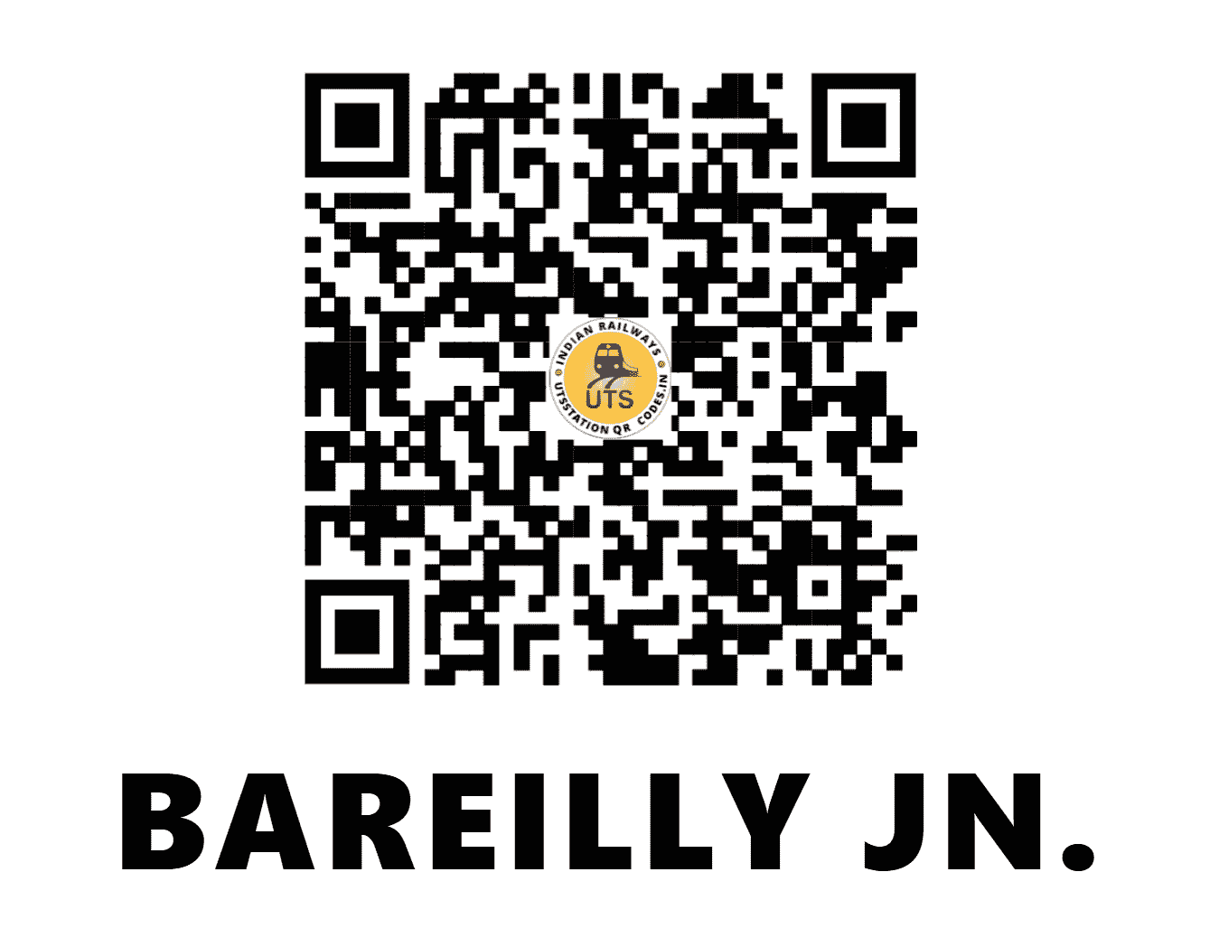 UTS QR Code for BAREILLY JN. - BE (NR - UTTAR PRADESH)